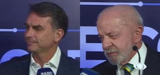 Flávio Bolsonaro e Lula chegam à Band para primeiro debate do segundo turno