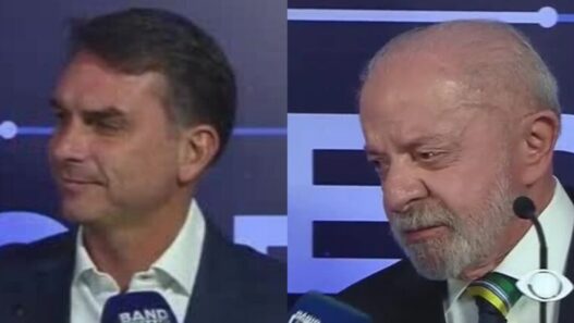 Flávio Bolsonaro e Lula chegam à Band para primeiro debate do segundo turno