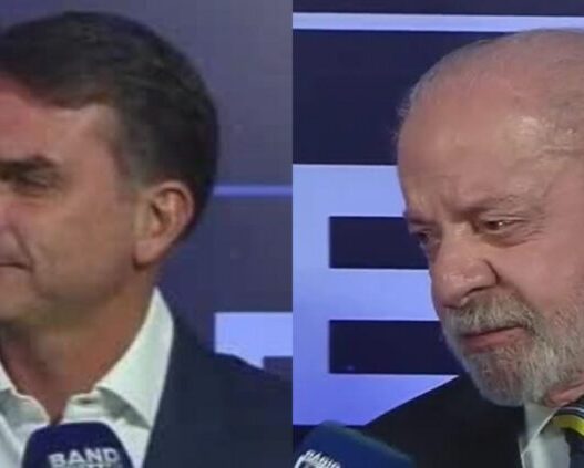 Flávio Bolsonaro e Lula chegam à Band para primeiro debate do segundo turno